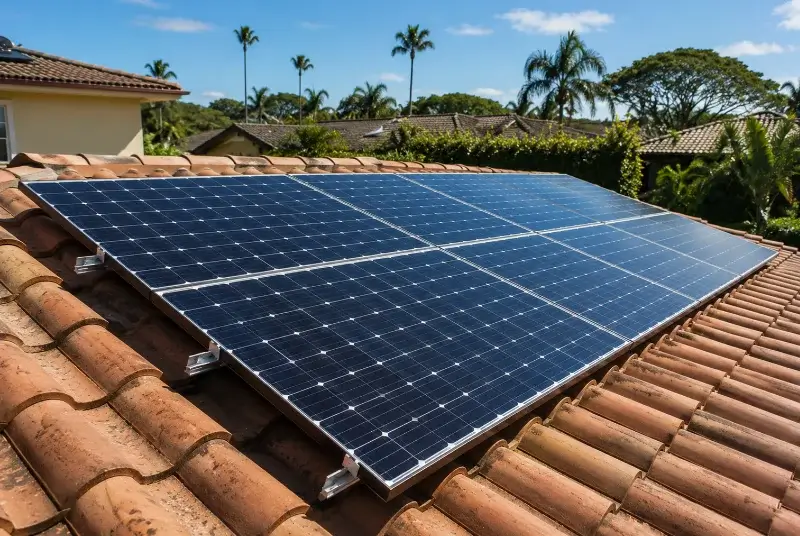 Installation de panneaux solaires au Cuing